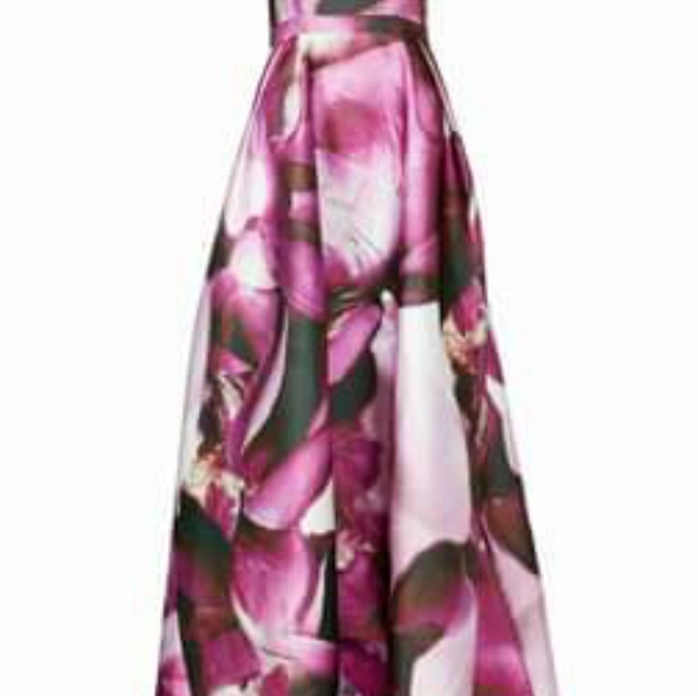 Monique lhuillier Sz 12/14 floral dress w pockets